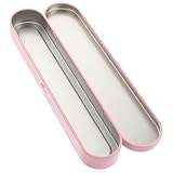 IWOWHERO Hinged Metallbox aus langlebigem Weißblech kompakte Aufbewahrung für Make up Pinsel Pinzetten Zungenreiniger und Ohrstäbchen tragbarer Organizer für Büro Reise Zuhause