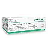 Verbandsmaterial Mullbinden 6cm x 4m – 20 Stück elastische Fixierbinde Bandage – latexfreie Binden Verband dehnbar