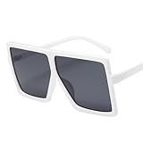 Equirider Oversized Shades Frauen Sonnenbrille Schwarz Quadratische Brille Big Frame Brille Weiblich Unisex