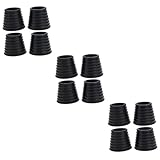 Kisangel 3 Sätze Sonnenschirmhülle Für Den Außenbereich Zelt Stuhlschirm Mit Klemme Gartenschirm Strand Gartenüberdachung Schirmkegelkeil Gummi Black 4 Stück * 3