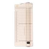 Vaessen Creative | Papierschneider mit Falzfunktion | Guillotine | DIN A3, A4 und kleinere Formate | Scrapbook, Schneidemaschine, Hebelschneider | 30,5 x 11 cm | Weiß