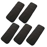 Toyvian 5St Bambuskohle-Umweltschutz-Urin-Pad Windel Wickelunterlage hochabsorbierende, waschbare Einlagen Urinalpads für Babys Urinalpads aus Bambuskohle Babyzubehör Kohlefaser Grey