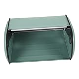 Alipis für Brot Brotaufbewahrungsbehälter Anzeige Lebensmittelbehälter Besteck Zubehör brotkästen küchenorganisation Retro-Brotkasten Lebensmittelhalter Metall Sky-blue