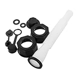 Cabilock Sechskantmutter Gewinderohr mit Auslaufsicherer Tülle und Entlüftungskappen für Benzinkanister Kraftstoffübertragung Vielseitig Kompatibel mit Gasdosen und Gastanks