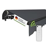 empasa Elektrische Gelenkarmmarkise 'Start Plus' Markise Sonnenmarkise Sonnenschutz, komplett vormontiert, Verschiedene Größen und Farben