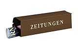 Burg-Wächter Zeitungsrolle mit Metall-Seitendeckel, Briefkastenergänzung, Eckig, Verzinkter Stahl, 808 K, Kupfer