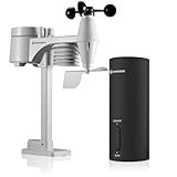 Bresser WLAN-Gateway-Wetterstation El Niño mit 7-in-1-Sensor, Innentemperatur, Luftfeuchtigkeit, Wind, Regen, UV, Online-Datenübertragung
