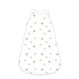 Herding babybest Baby-Schlafsack Little Friends, 60 cm, mit seitlich umlaufendem Reißverschluss und Druckknöpfen, Obermaterial: 100% Baumwolle/Füllung: 100% Polyester