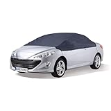 cartrend Halbgarage 'New Generation', wetterfeste Auto Abdeckplane, Autoabdeckung, Autoplane, blau, Größe L, schützt vor Frost, Schnee und Sonne