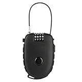 Kabelschloss 4-stellig, Zahlenschloss 4 Stellig, 130cm Drahtseil Schloss, Fahrradschloss Kabelschlösser, Skischloss für Roller Gepäck Fahrrad Koffer Ski Helmschloss