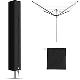 KHAMAL Schutzhülle für Wäschespinne - 420D Oxfordgewebe Abdeckung mit Reißverschlüssen und Kordelzug