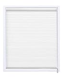 RONGJJ Plissee Wabenplissee 50% Blackout Wabenplissee Mit, Passgenau Starke Zähigkeit RutschfesterLärmminderung Büro, Mehrere Größen (Color : White, Size : 80x200cm), White, 90x180cm