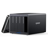 ORICO 5 Bay Externe RAID Festplattengehäuse Werkzeugfreier USB 3.1 zu SATA Aluminium HDD Docking Station für 3,5 Zoll HDD Bis zu 5 x 18TB (NS500RC3)