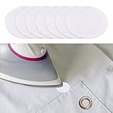 Ø 20 mm Aufbügelbar Ösenpatch, 100 Stück Ösen Bügelflicken, Aufbügel Patches Zur Verstärkung, Bügelvlies zum Verstärken - Weiß, Ösenpatch für Reißsicher
