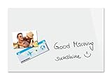 Be!Board B1200 Glas-Magnettafel rein-weiß, 60 x 40 cm, Memoboard magnetisch