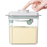 LUXECOVE Milchpulverspender 1700 ml, tragbare Milchpulver-Aufbewahrungsbox mit Löffel, versiegelter Milchpulverspender, milchpulver behälter, Proteinpulver-Aufbewahrungsbox, abnehmbar