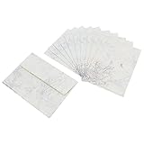 Juwacoo 40 Blatt Vintage Briefpapier Sets mit Umschlaegen zum Schreiben von Briefen