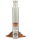 Uncle Spice Carolina Reaper Flocken in Einhandmühle aus Edelstahl als Probierset - ca. 4g schärfste Chili der Welt in praktischer - Ideal zum BBQ und für Grillfeste als Mitbringsel