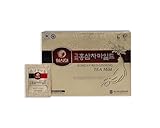 Koreanischer Roter Ginseng Tee - 50 Teebeutel - 6-jährige Wurzeln - Ginsenoside: 10 mg/g - Energie, Gedächtnis & Immunsystem - Heiß oder kalt aufgießen