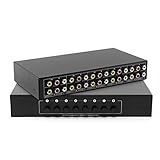 Yibichin 8 in 2 Out 8 -Wege -Composite AV Switcher 3 RCA Video L/R Audio Switch Box Selector 8 in 2 Out 8x2 HDTV LCD DVD STB Game Consoles