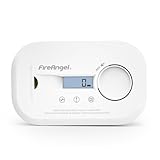 FireAngel FA6812 Kohlenmonoxid Melder, Tragbarer CO Melder mit LCD Anzeige – Mit 10-Jahres-Sensor - Für Zuhause, Reisen & Wohnwagen