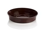 Kimmel Untersetzer für Blumentopf Grünpflanze Pflanztopfuntersetzer Ø 8 cm, Braun