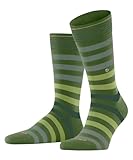 Burlington Herren Socken Blackpool M So Baumwolle gemustert 1 Paar, Grün Fir Green 7656, 40-46