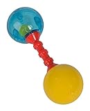 Simba 104011619 - ABC Erste Rassel, 3-Fach Sortiert, es Wird nur EIN Artikel geliefert, eine transparente Seite mit bunter Kugel, 13,5cm, ab 3 Monate