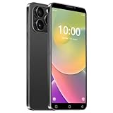JtQtJ Cheap Mobile Phone, Android OS with 5.0 Inch IPS Display, Dual SIM, Dual Cameras, 16GB ROM (Expandable to 128GB), WiFi, GPS, Bluetooth, Face ID Basic Phones (JtQ15P-Black)