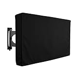Outdoor TV Abdeckung Universal Wetterfeste Schutzfolie für LCD-, LED-, Plasma-Fernseher, kompatibel mit Standard-Halterungen und Ständer, Schwarz (40-42)