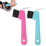 2 Stück Hufkratzer Pferdekopf Hufauskratzer,Hufkratzer Für Pferde,Hufauskratzer Für Pferde,Mit Bürste 2 In 1 Hufauskratzer Pferdepflege Zubehör Für Saubere Hufe Zur Hufpflege, Zufällige Farbe