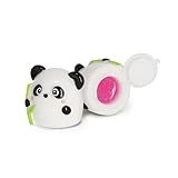 Legami - Magic Kiss, Lipgloss Panda, Lipgloss Lip Gloss Lippen Duft Bubblegum, 3,5 x 3,8 x 3,8 cm, ideal für Handtasche, Reisen, Geschenkidee