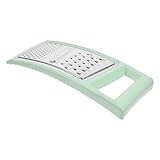 DECHOUS Gemüsereibe für die Küche Gurkenschneider Käsereibe Küchenhelfer Würfelschneider spiralizer gemüseschneider the cut schnitt easy putz Hobeln Edelstahlreibe Küchenreibe Light Green
