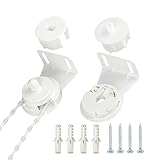 Barlone 28mm Rollo Reparatur Set, Klemmfix Rollo Ersatzteile, Duschrollo Ersatzteile Rollo, Rollo Halterung Fenster mit Schrauben, für Verdunkelungsrollo Fenster Klemmfix Rollos Doppelrollo