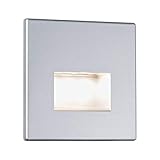 Paulmann 99495 LED Wandeinbauleuchte Edge Quadro eckig 80x5mm 1,2W 50lm 230V 2700K Chrom matt Deckenspot inkl. Leuchtmittel