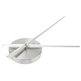 Operitacx Uhrwerk mit Großem Silbernem Zeigersatz Batteriebetriebenes Ersatz mechanismus kit für DIY Wanduhren Einfache Montage Vielseitig für Reparatur und Selbstgemachte Wanduhr