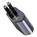 Type-C Fast Car Charger, Car Charger for Women and Men, Family Car Charger, Fast Usb Car Charger, Car Charger with Retractable Cable, 4-in-1 Car Charger for Cell Phones, Car Charger