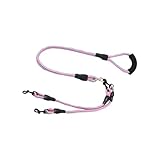 Hundeseil - Doppelleine für Zwei Hunde | 360 Grad Drehendes Anti-Dreh Sicherheitszubehör Für Training Spaziergänge Wandern Haustiere