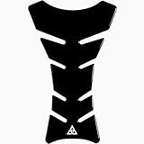 Autodomy Tankpad Tankschutz Tankaufkleber für Motorrad Farbe Schwarz V1 | Tankpad Motorrad 20x12,5 cm | Geeignet für Alle Motorradmarken