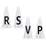 MLWSKERTY 4/8 Stücke Tragbare Weiß Dressur Brief Kegel Stapelbare Sport Training Kegel Training Ausrüstung Für Reiter