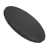 PACKOVE Runder Schwarzer Leinwandrahmen 20cm aus Baumwolle Selbstgemacht Malplatte für Ölgemälde Künstler Leinwand zum Bemalen Vorgespannte Leere Malplatte für Acryl und Ölfarben