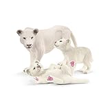 schleich 42505 Löwenmutter mit Babys, für Kinder ab 3+ Jahren, WILD LIFE - Spielfigur