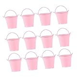 YARNOW Eimer Aus Im Retro Stil Kreative Blumenkübel Für Sukkulenten Und Pflanzen Pink Vielseitige Deko Für Zuhause Und Garten