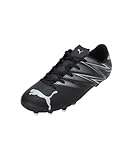PUMA Attacanto Fg/Ag Jr Soccer Shoe, Black Silver Mist, 33 EU