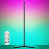 YOSION RGB LED Stehlampe, Eckstehlampe Musik Sync Farbwechsel Dimmbar für das Wohnzimmer, Spielzimmer, Schlafzimmer, Party - 145CM