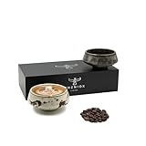 Pheniox | Cappuccino Tassen Set Barista - 2x 180 ml | hochwertige Latte Art Tassen aus Porzellan - Kaffeetassen ohne Henkel | zeitloses, modernes Design - spülmaschinenfest | Geschenk Mann Frau