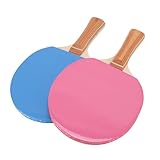Pongnas Tischtennisschläger, Tischtennisschläger, Paddel-Set mit Hochwertigem 7-lagigem Gummi-Holzgriff für Übungsspiele Im Innen- und Außenbereich