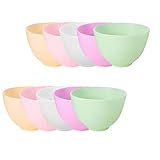 ABOOFAN 10 Stück Flexible Silikon Maskenschalen zum Anrühren von Gesichtsmasken Anti Tropf Farblich Sortiert für Zuhause und Schönheitssalon