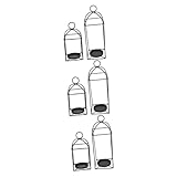 IMIKEYA 3 Sätze Kerzen Laterne Tischdeko Vintage-kerzenhalter Geburtstagsgeschenk Esszimmer Teelichter Led-Kerzen Uco Kerzenhalter Für Den Haushalt Kerzenhalter Aus Eisen Black 2 Stück * 3