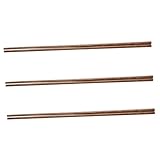 Ipetboom 3 Paar Extra Lange Holz essstäbchen für Hot Pot und Kochen Hitzebeständig Langlebig für Braten und Nudeln Küchenstäbchen aus Robustem Holz für Zuhause und Gastronomie